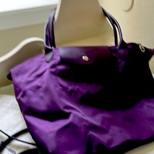 Longchamp Le Pliage recycled nylon and leather bag